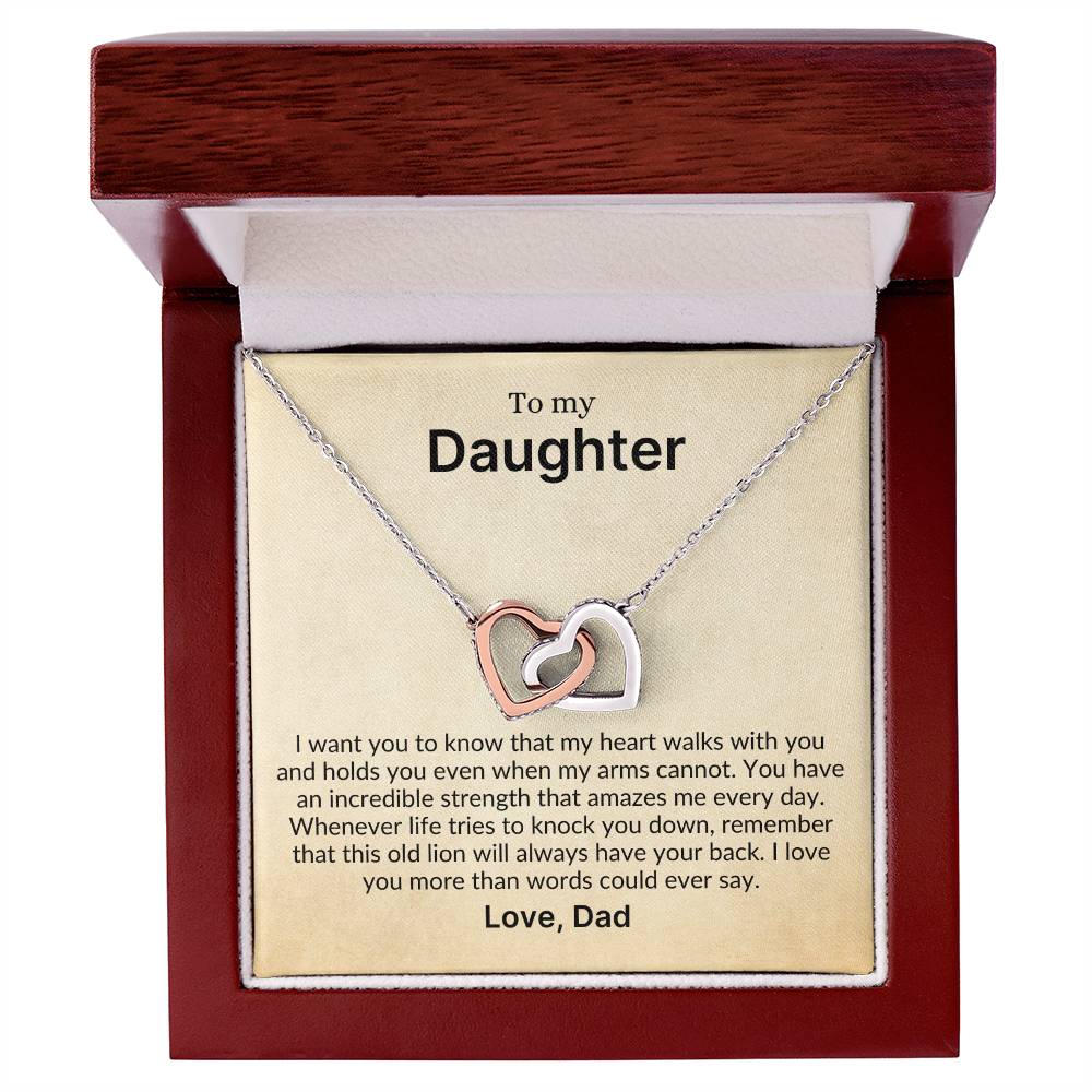 My Heart Walks With You, Always | A Perfect Gift for Daughter from Dad