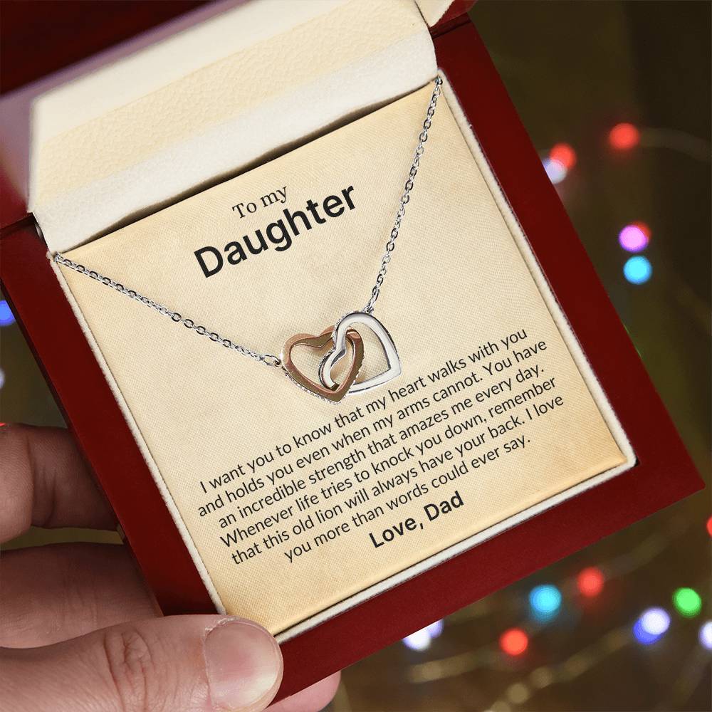 My Heart Walks With You, Always | A Perfect Gift for Daughter from Dad