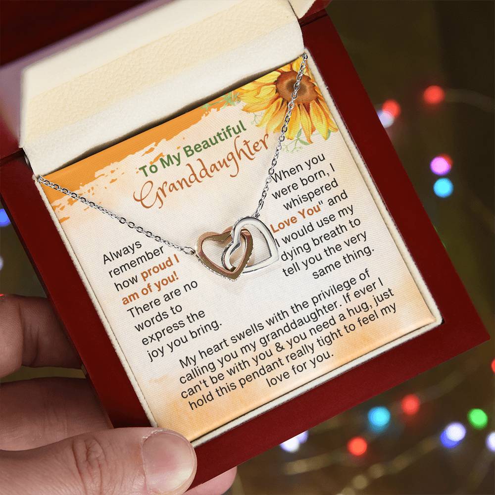 Gifts for Granddaughter | Always remember how proud I am of you!...