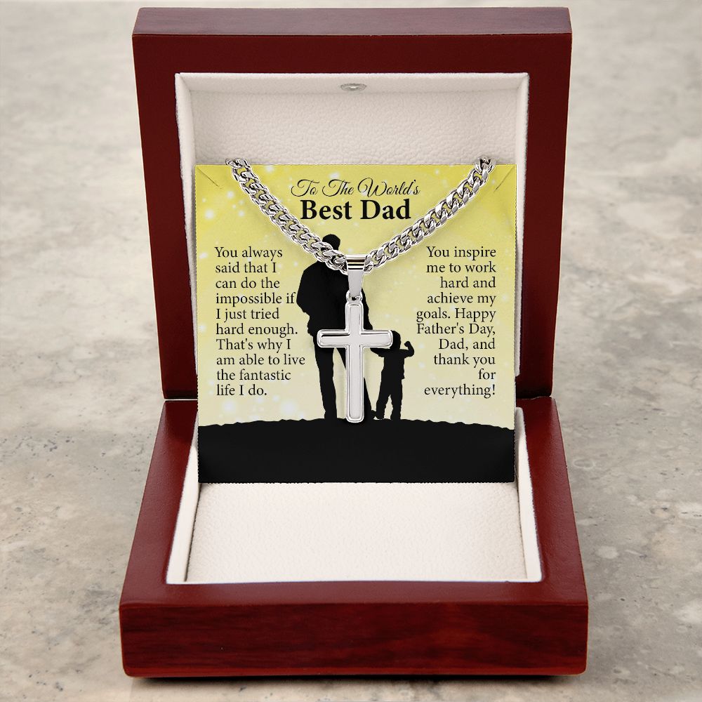 You always said that I can do the impossible... | To Best Dad message card | Father's Day Gift