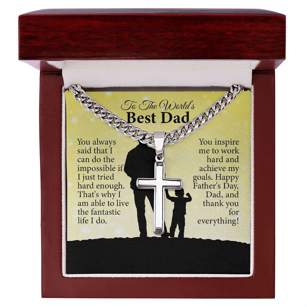 You always said that I can do the impossible... | To Best Dad message card | Father's Day Gift