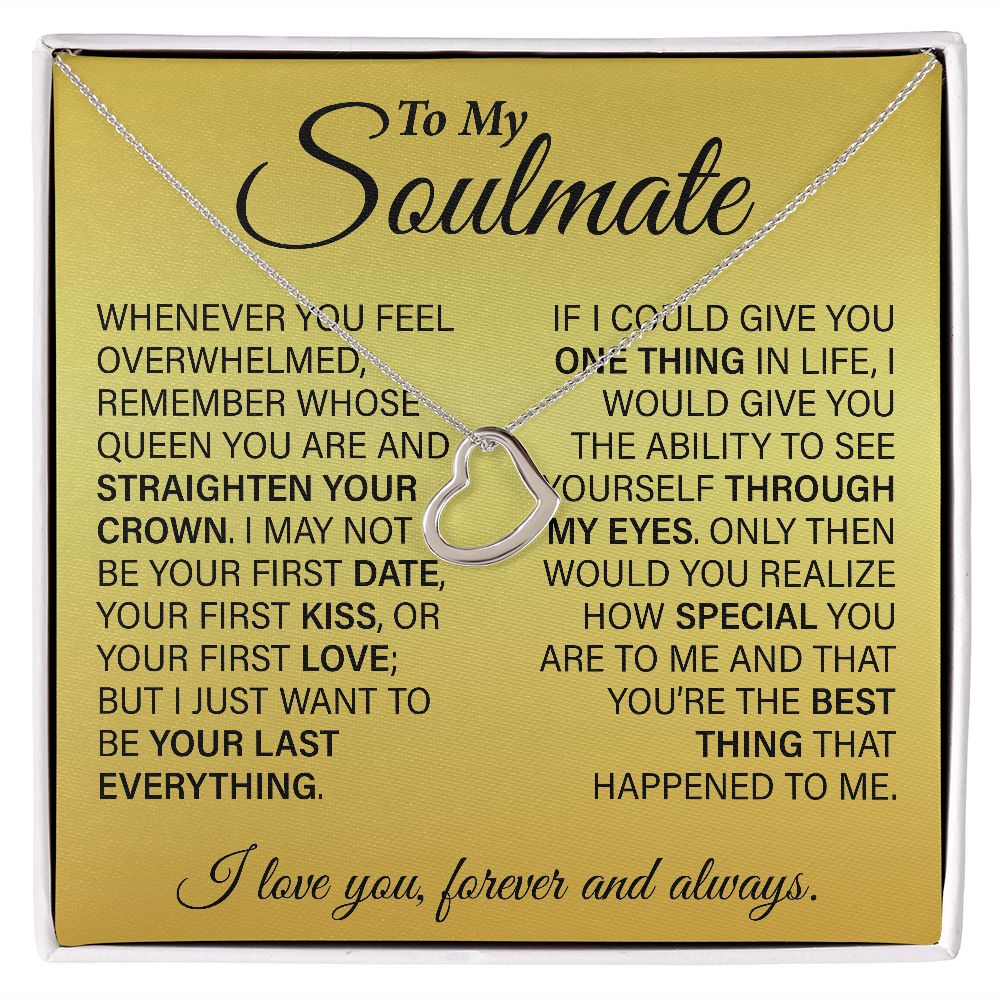 To My Soulmate | Valentine's Day, Mother's Day, Birthday, Anniversary Gifts for Wife | Whenever you feel overwhelmed...