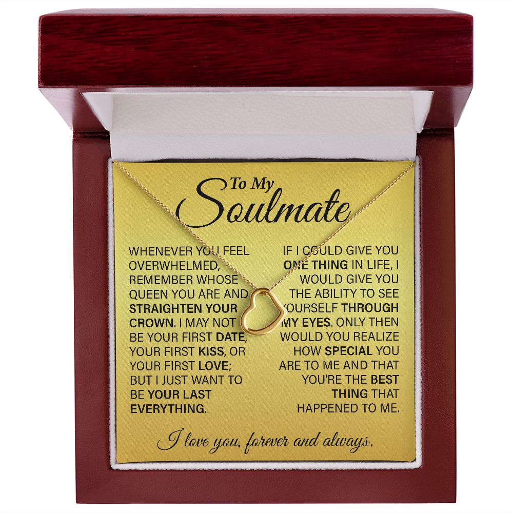 To My Soulmate | Valentine's Day, Mother's Day, Birthday, Anniversary Gifts for Wife | Whenever you feel overwhelmed...