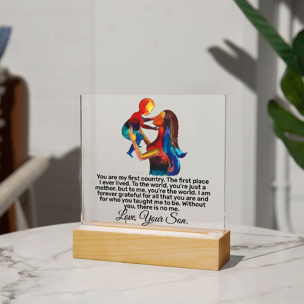 Square Acrylic Plaque! Mother's Day Gifts for Mom, Birthday Gifts for Mom