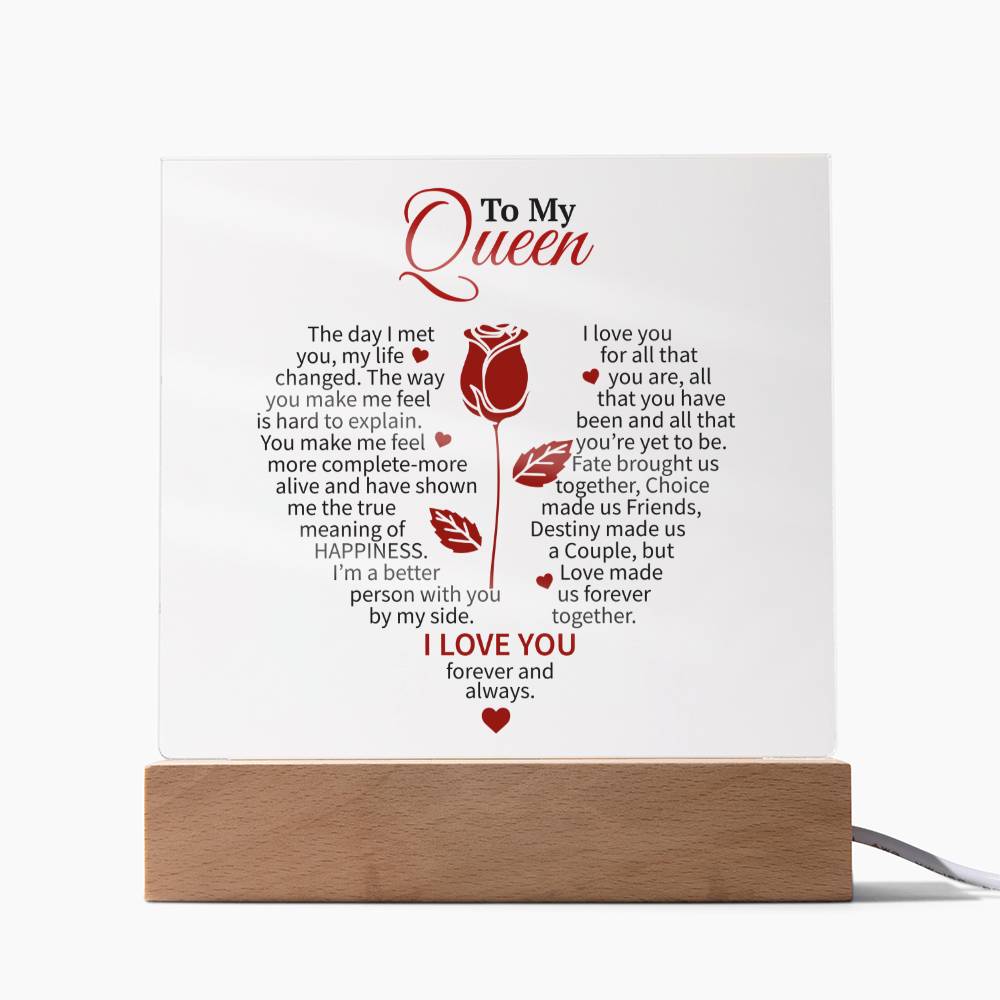 The day I met you, my life changed | Valentine's Day gift for her
