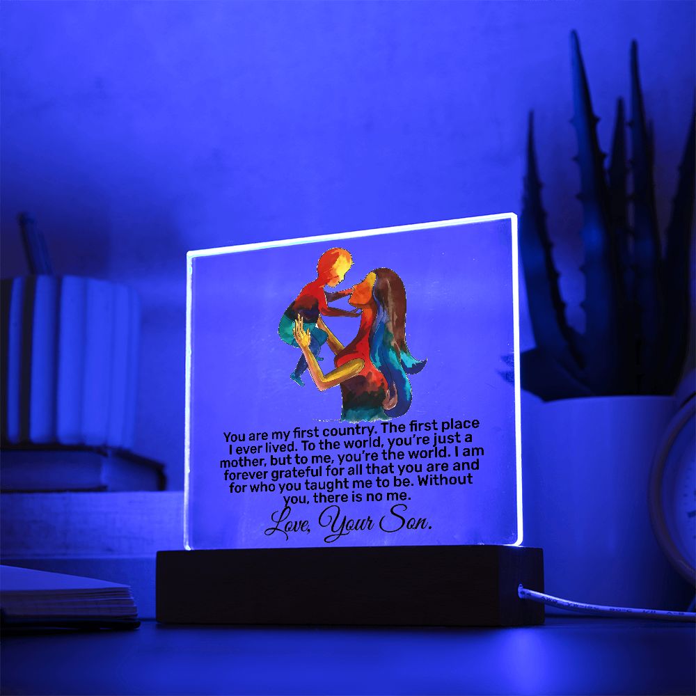 Square Acrylic Plaque! Mother's Day Gifts for Mom, Birthday Gifts for Mom