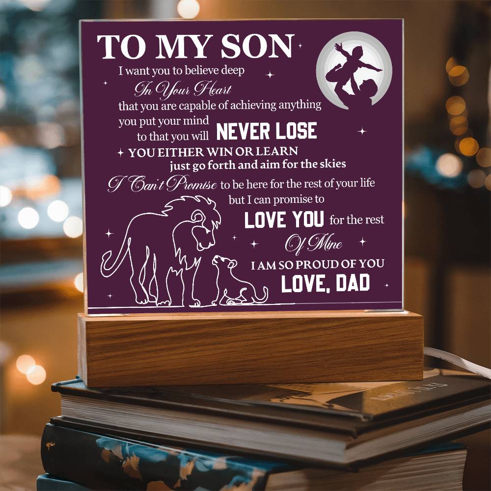 I want you to believe deep | A precious gift for him