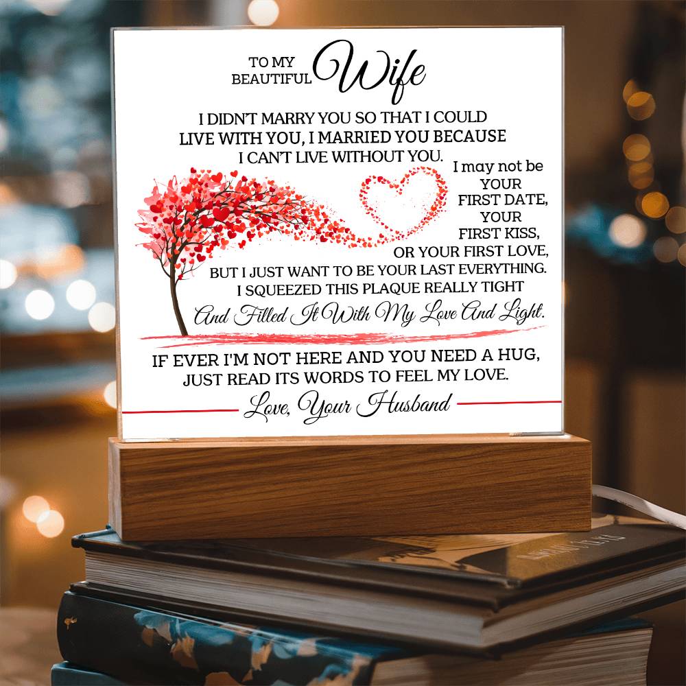 I Chose You Because I Can't Live Without You | A Precious Gift for Her