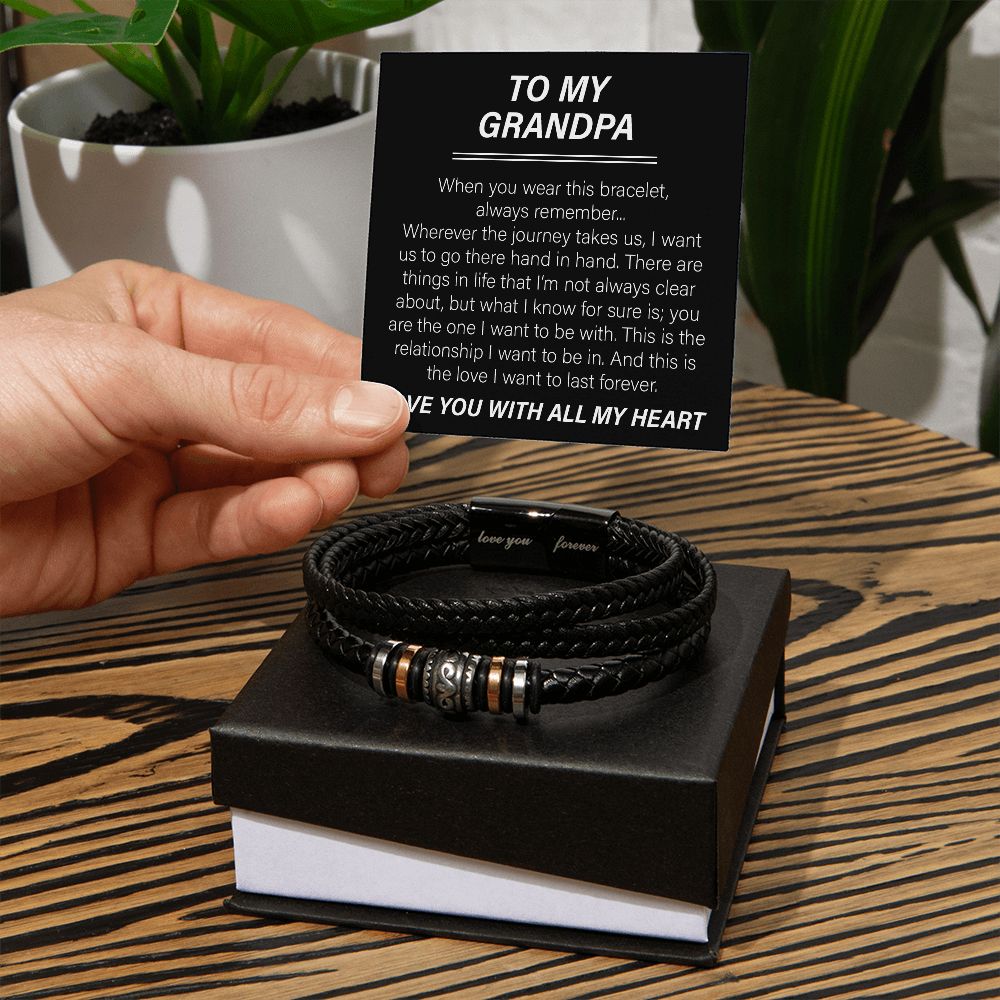 Gift for Grandpa | When you wear this bracelet always remember...