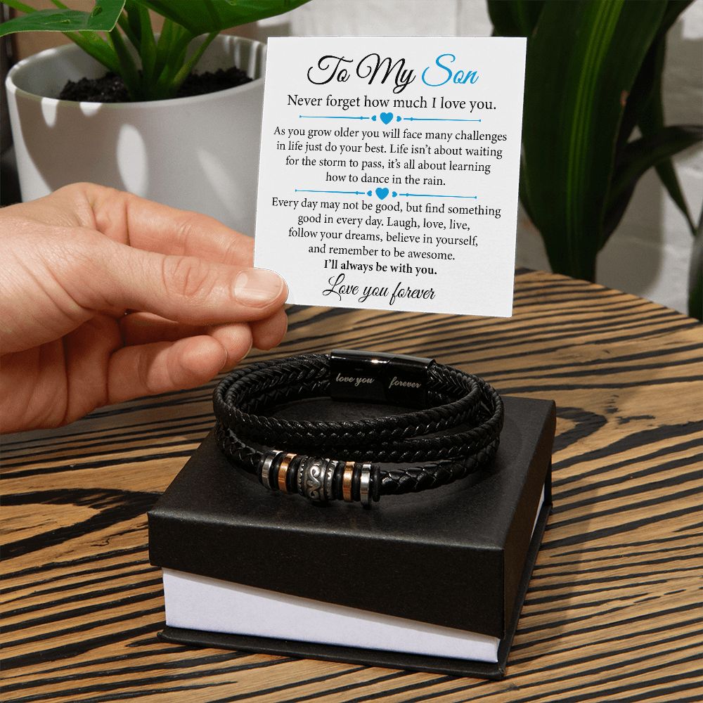 Personalized gifts for son from mom and dad | Never forget how much I love you...