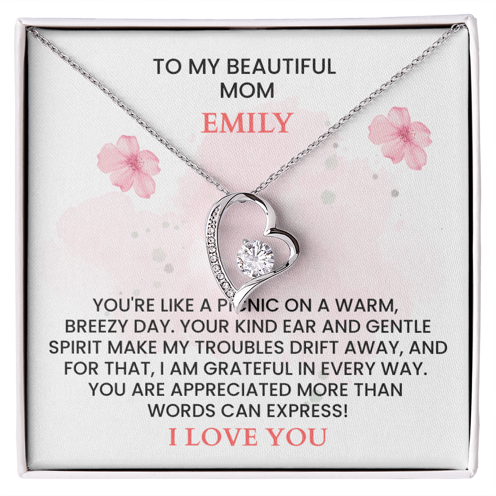 Personalized Mother's Day Gift - Custom Name Message Card for Mom