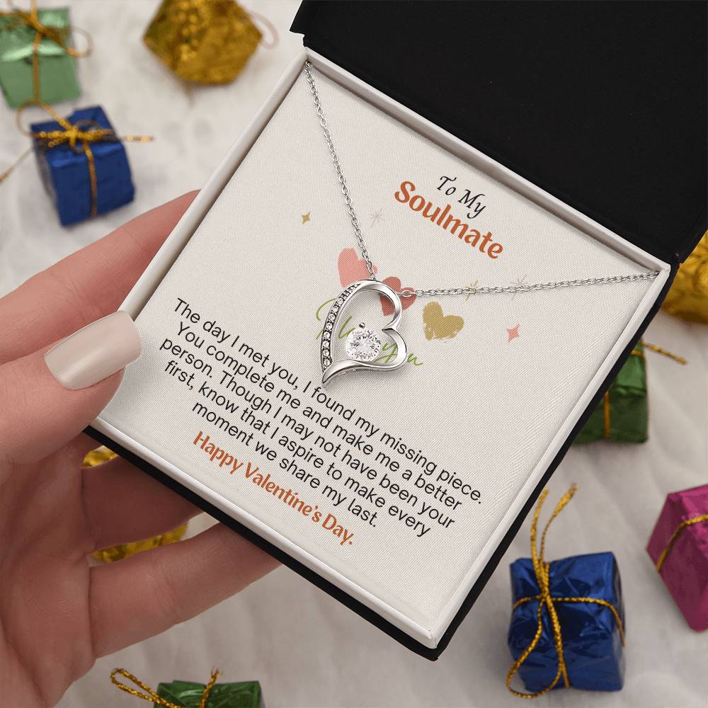A Valentine's message to my soulmate: Discovering love's missing piece with Forever Heart Necklace