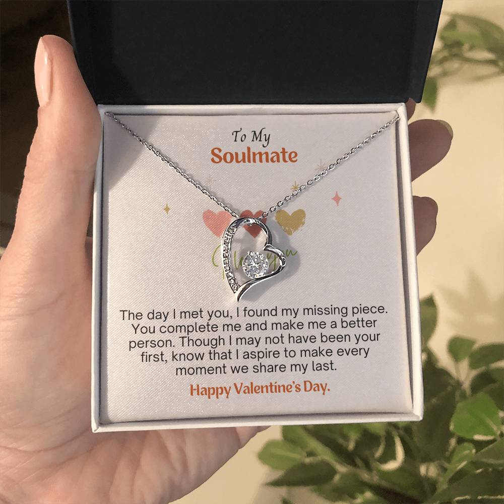 A Valentine's message to my soulmate: Discovering love's missing piece with Forever Heart Necklace