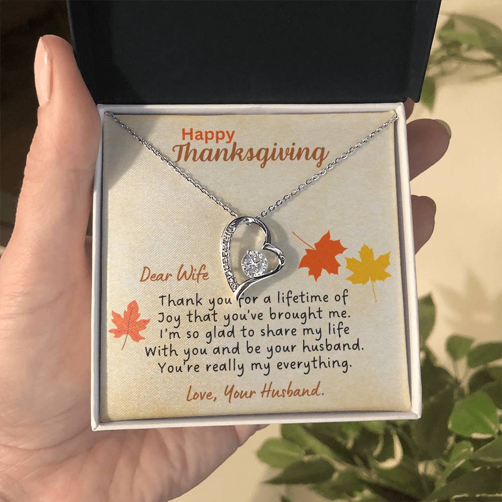 Thanksgiving gifts for wife | Thank you for a lifetime of joy...