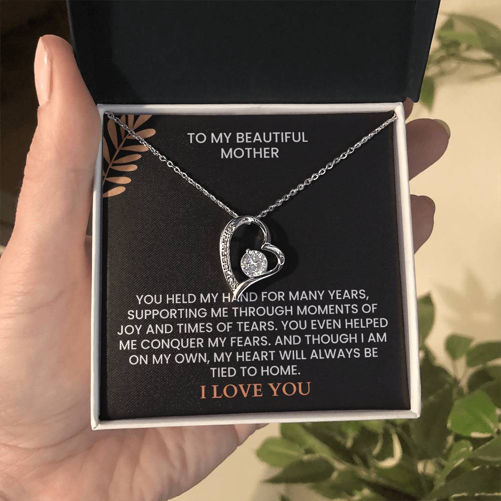 Heartfelt Mother’s Day Message Card - Custom Name Jewelry Gift for Mom