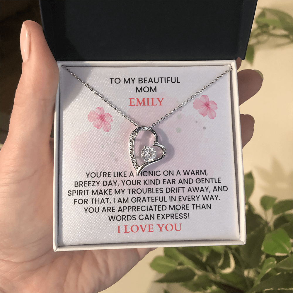 Personalized Mother's Day Gift - Custom Name Message Card for Mom