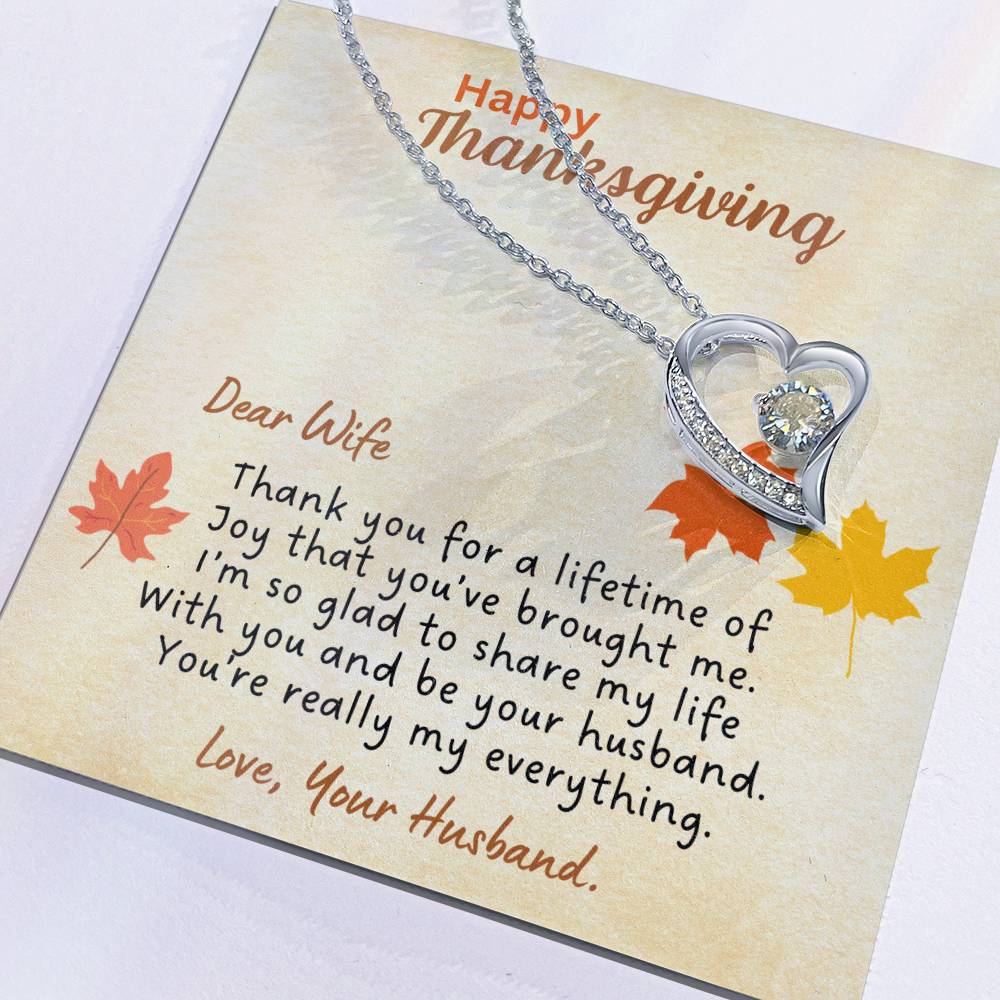Thanksgiving gifts for wife | Thank you for a lifetime of joy...