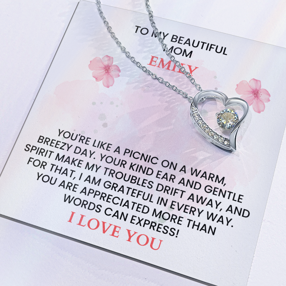 Personalized Mother's Day Gift - Custom Name Message Card for Mom