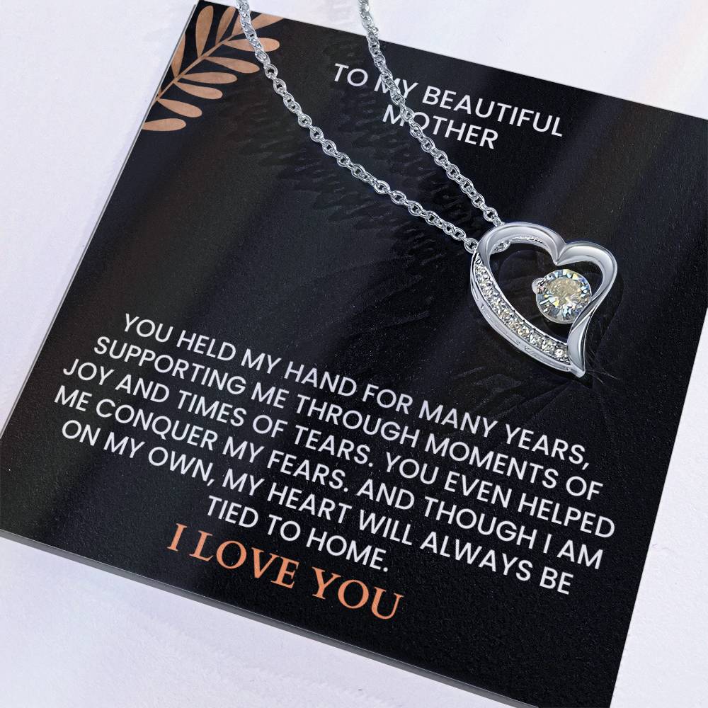 Heartfelt Mother’s Day Message Card - Custom Name Jewelry Gift for Mom