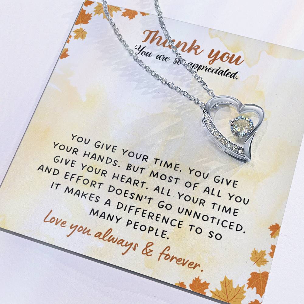 Thanksgiving gifts for beloved one | You give your time...