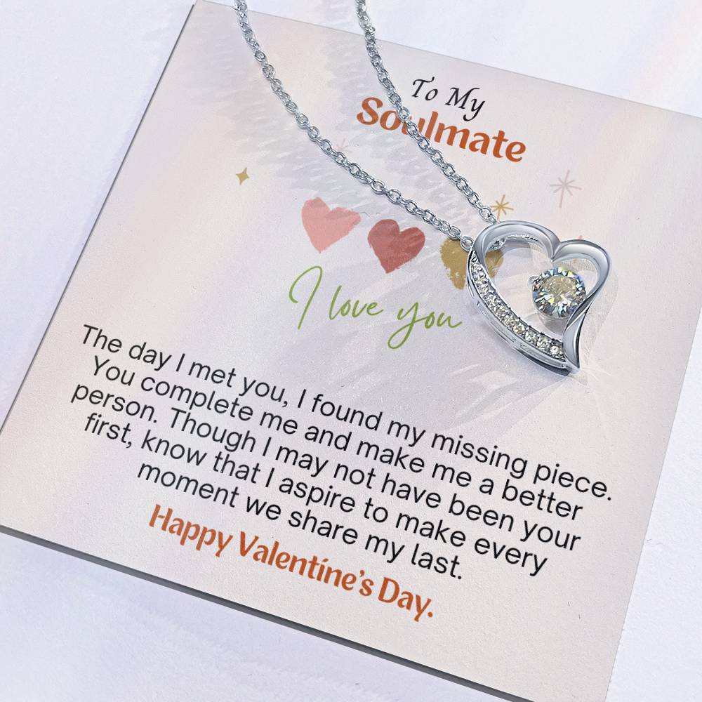 A Valentine's message to my soulmate: Discovering love's missing piece with Forever Heart Necklace