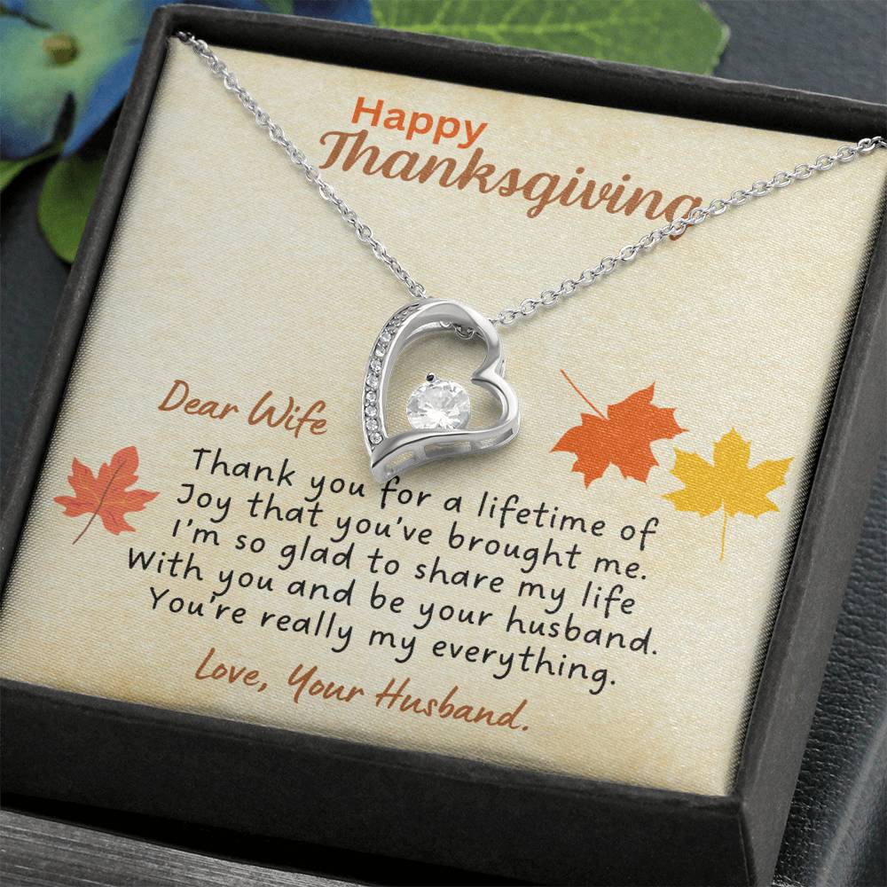 Thanksgiving gifts for wife | Thank you for a lifetime of joy...