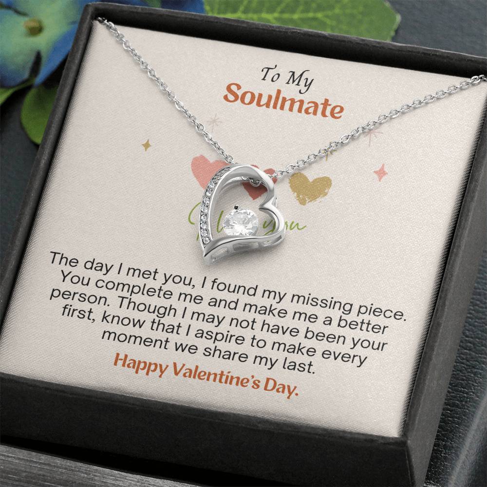 A Valentine's message to my soulmate: Discovering love's missing piece with Forever Heart Necklace