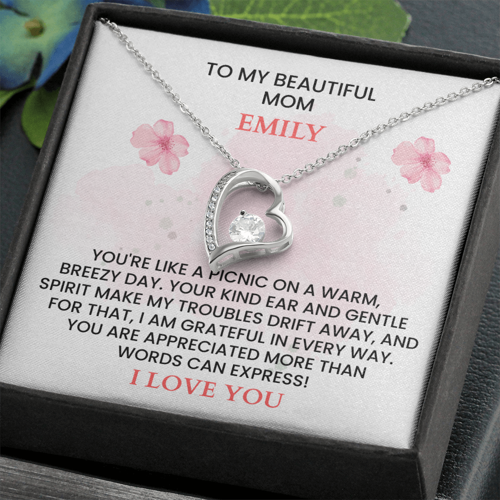 Personalized Mother's Day Gift - Custom Name Message Card for Mom