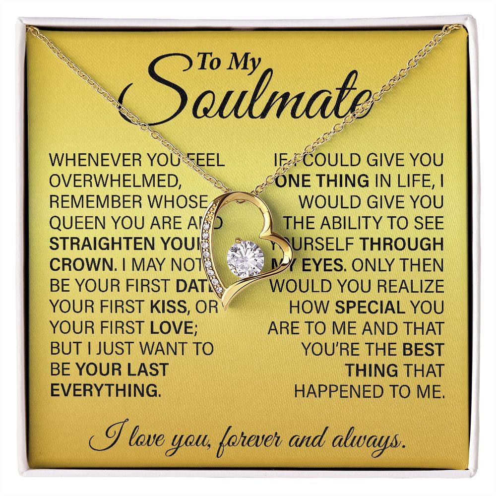 To My Soulmate | Valentine's Day, Mother's Day, Birthday, Anniversary Gifts for Wife | Whenever you feel overwhelmed...