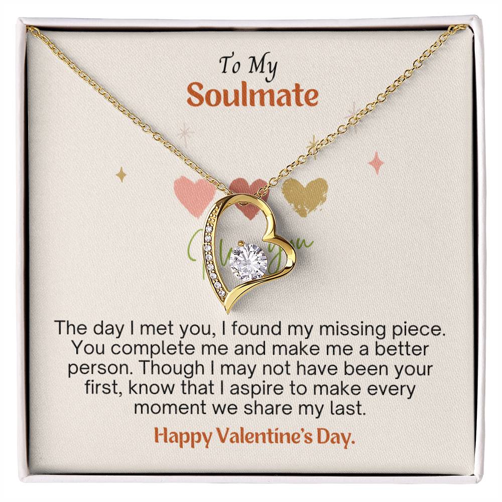 A Valentine's message to my soulmate: Discovering love's missing piece with Forever Heart Necklace