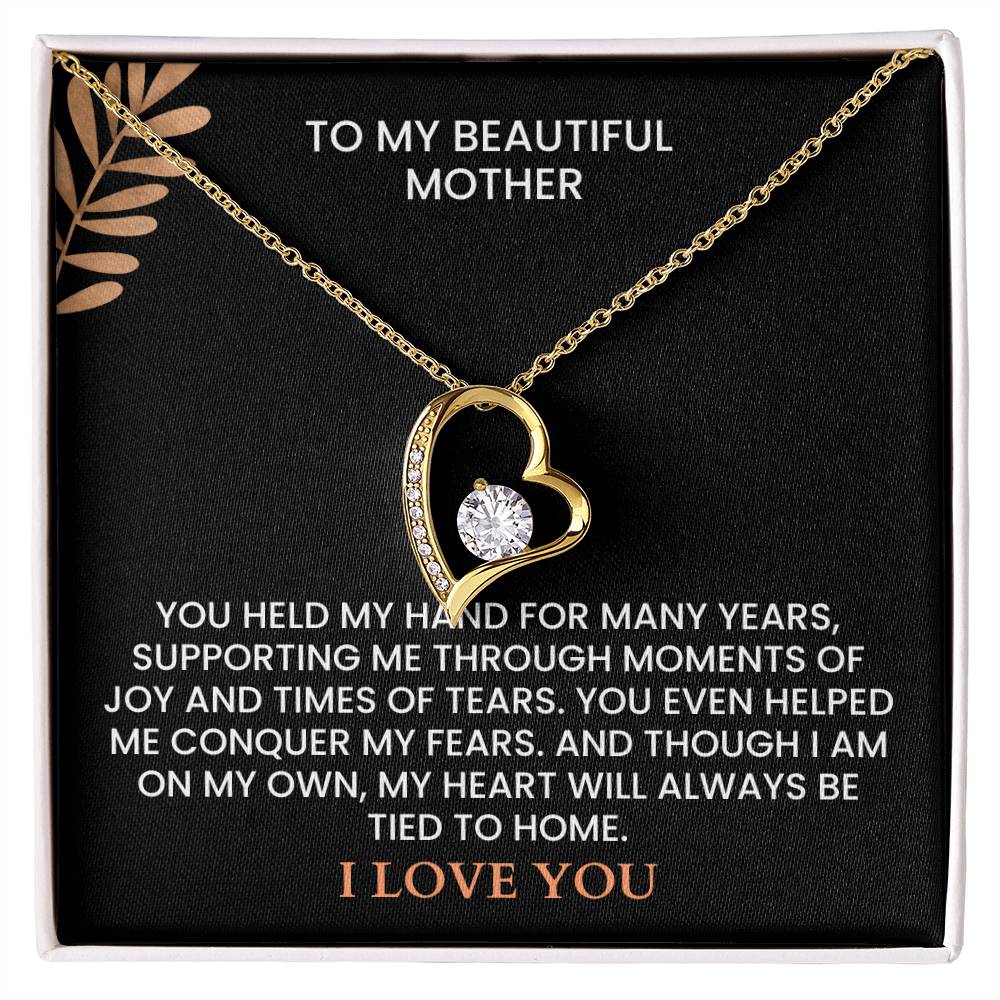 Heartfelt Mother’s Day Message Card - Custom Name Jewelry Gift for Mom