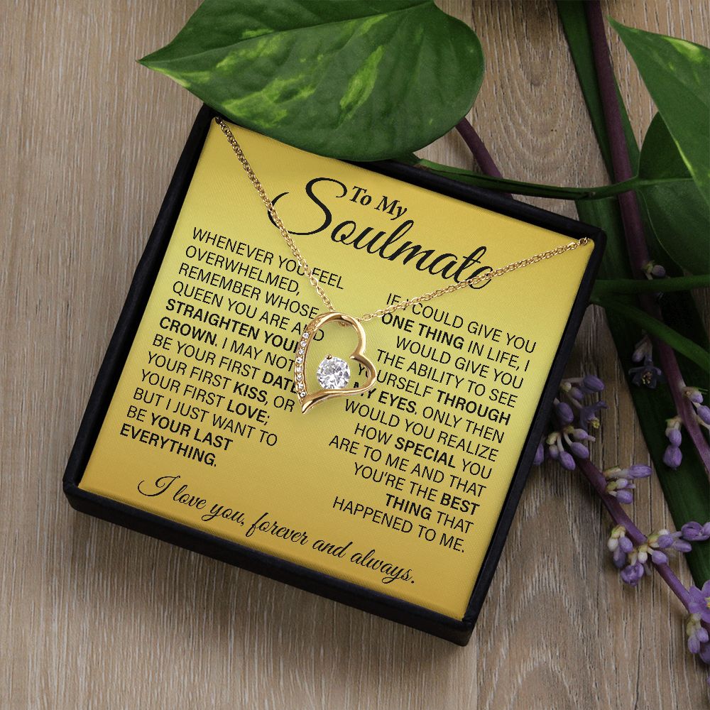 To My Soulmate | Valentine's Day, Mother's Day, Birthday, Anniversary Gifts for Wife | Whenever you feel overwhelmed...