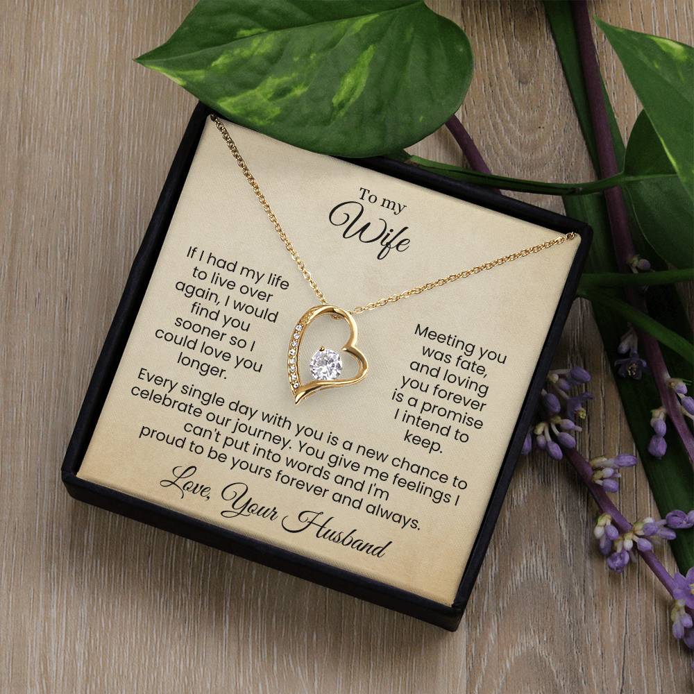Forever Yours | A Love Written in Fate and Sealed with My Heart (Forever Love Necklace)