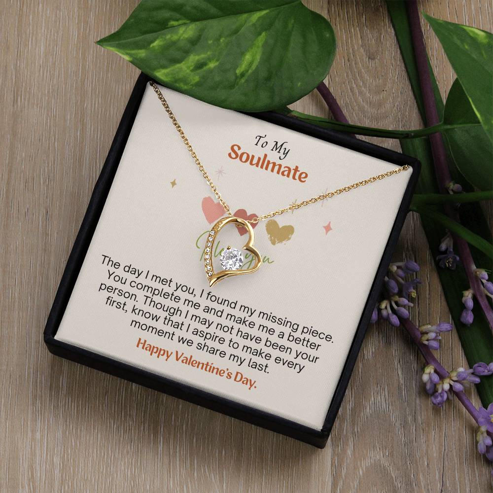 A Valentine's message to my soulmate: Discovering love's missing piece with Forever Heart Necklace