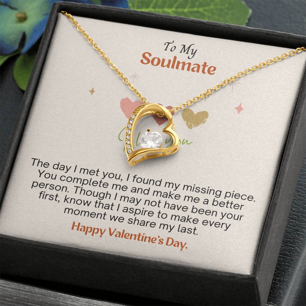 A Valentine's message to my soulmate: Discovering love's missing piece with Forever Heart Necklace