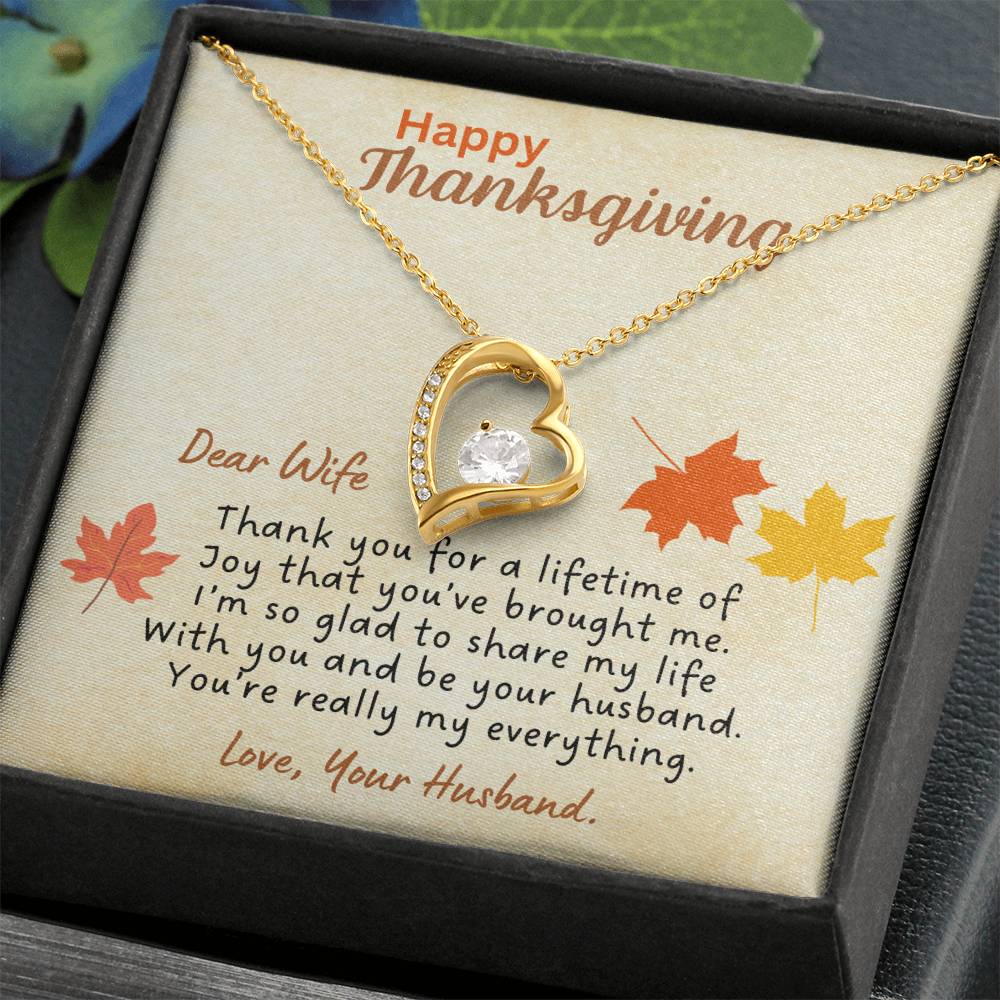 Thanksgiving gifts for wife | Thank you for a lifetime of joy...