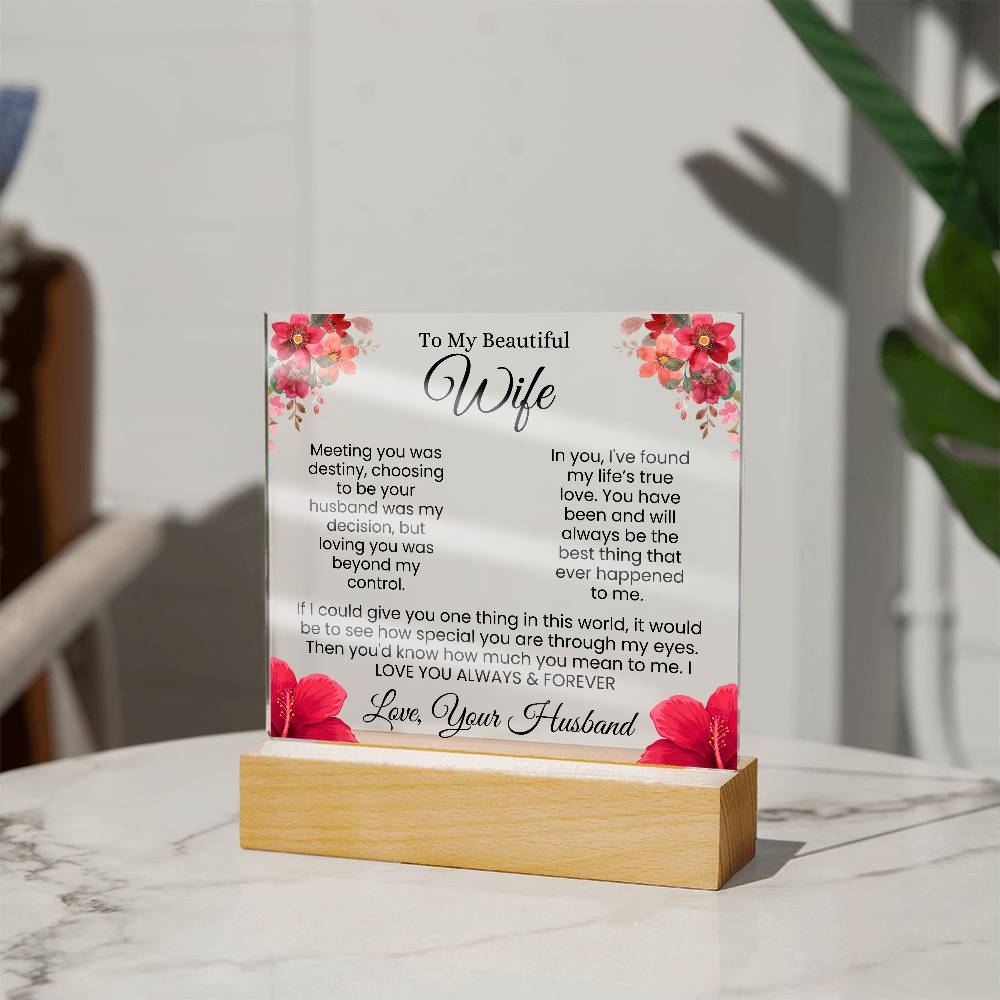 In My Eyes, You're Everything | Best Gift for Wife (Acrylic)