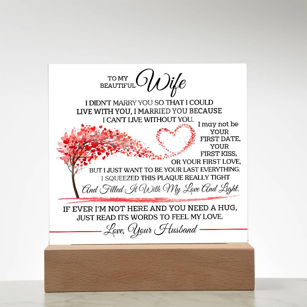 I Chose You Because I Can't Live Without You | A Precious Gift for Her