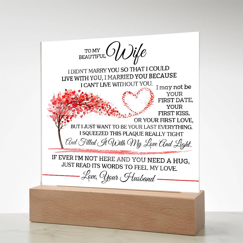 I Chose You Because I Can't Live Without You | A Precious Gift for Her
