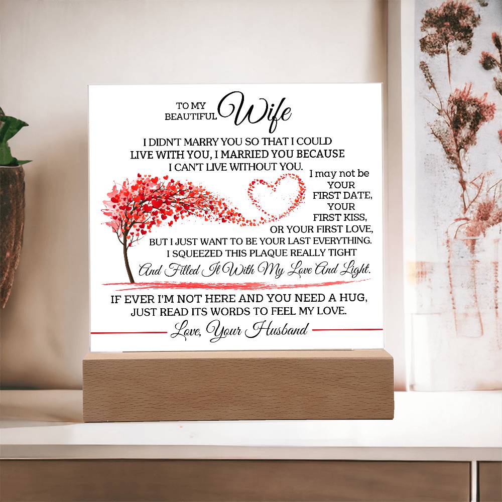 I Chose You Because I Can't Live Without You | A Precious Gift for Her