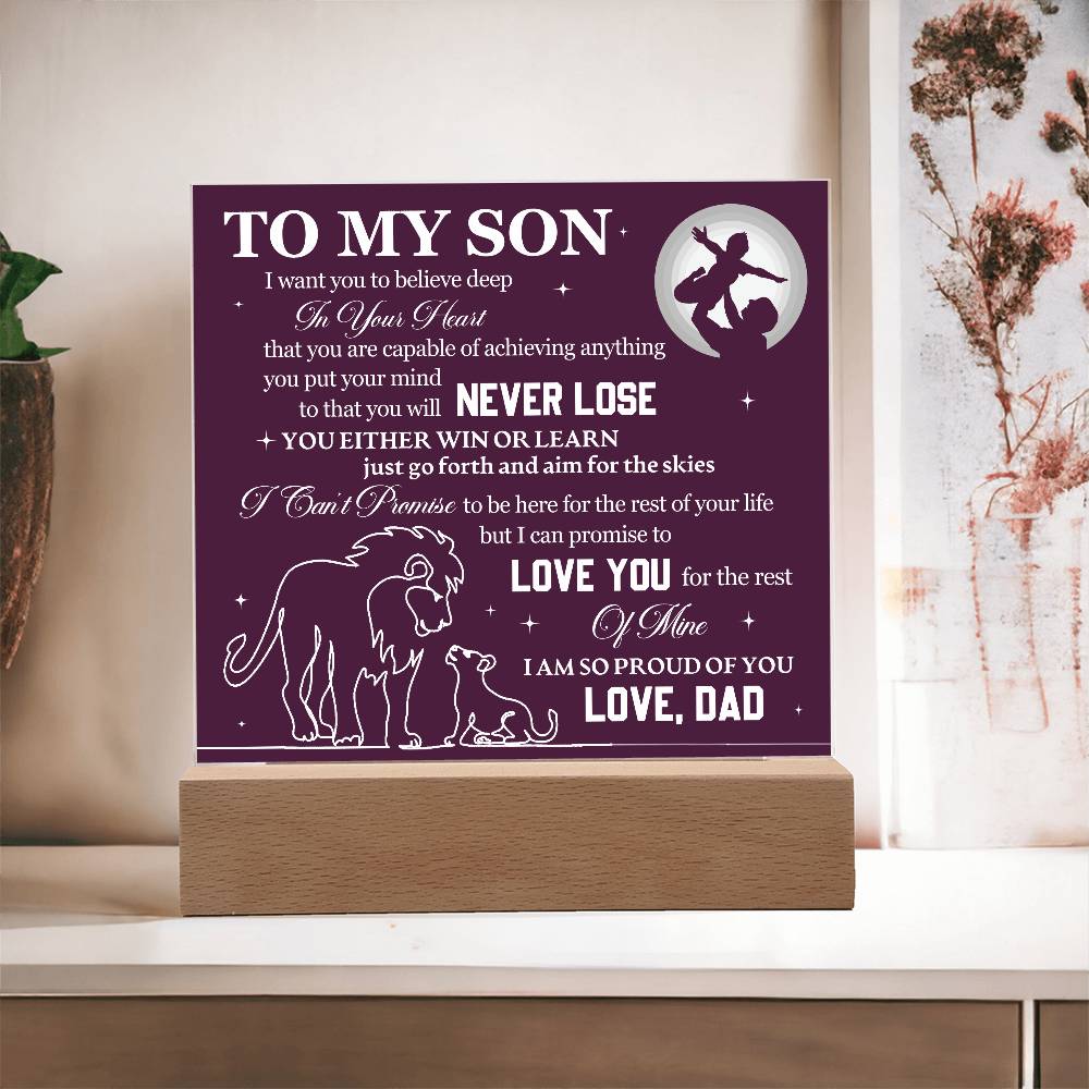 I want you to believe deep | A precious gift for him