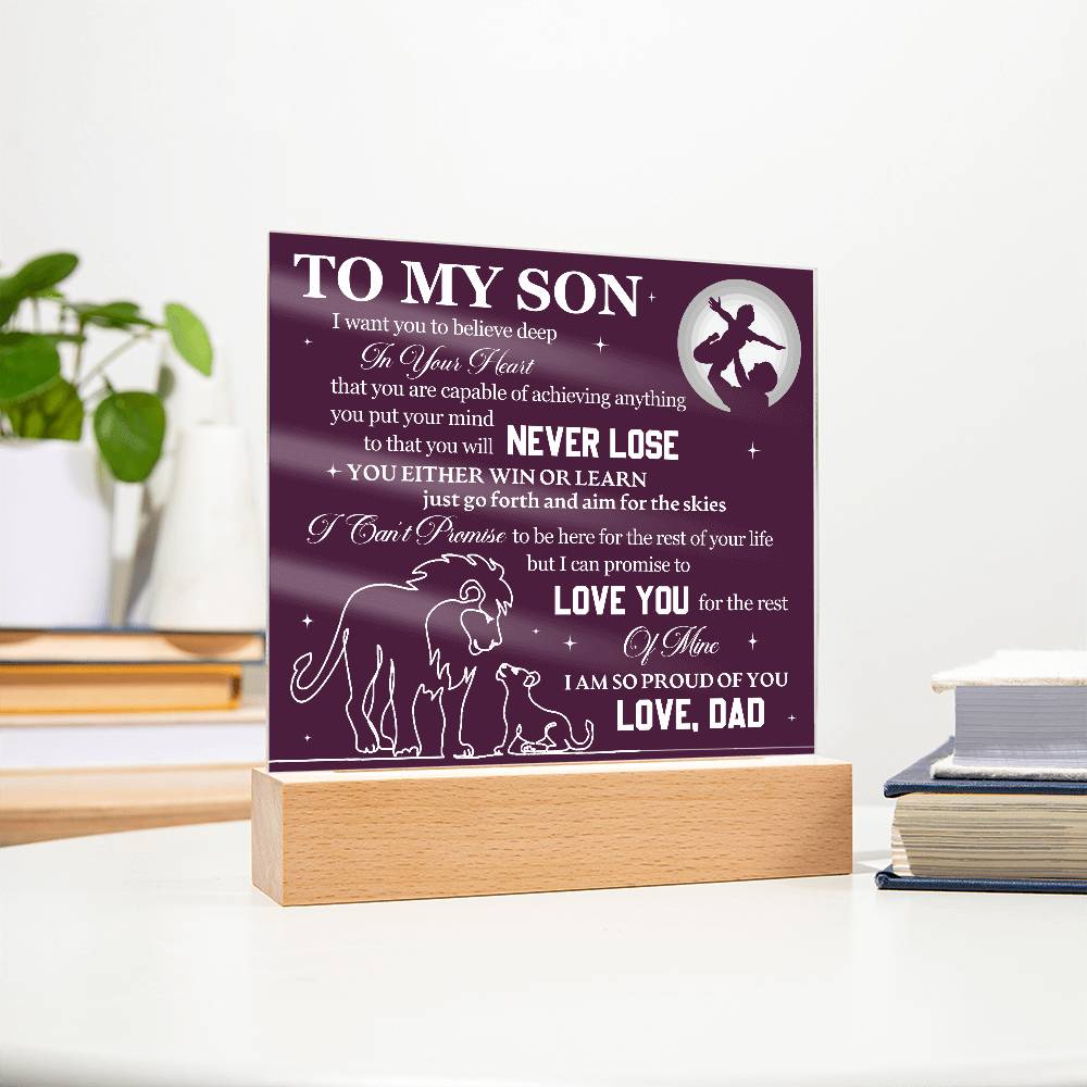 I want you to believe deep | A precious gift for him