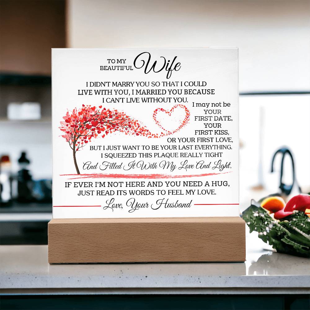 I Chose You Because I Can't Live Without You | A Precious Gift for Her