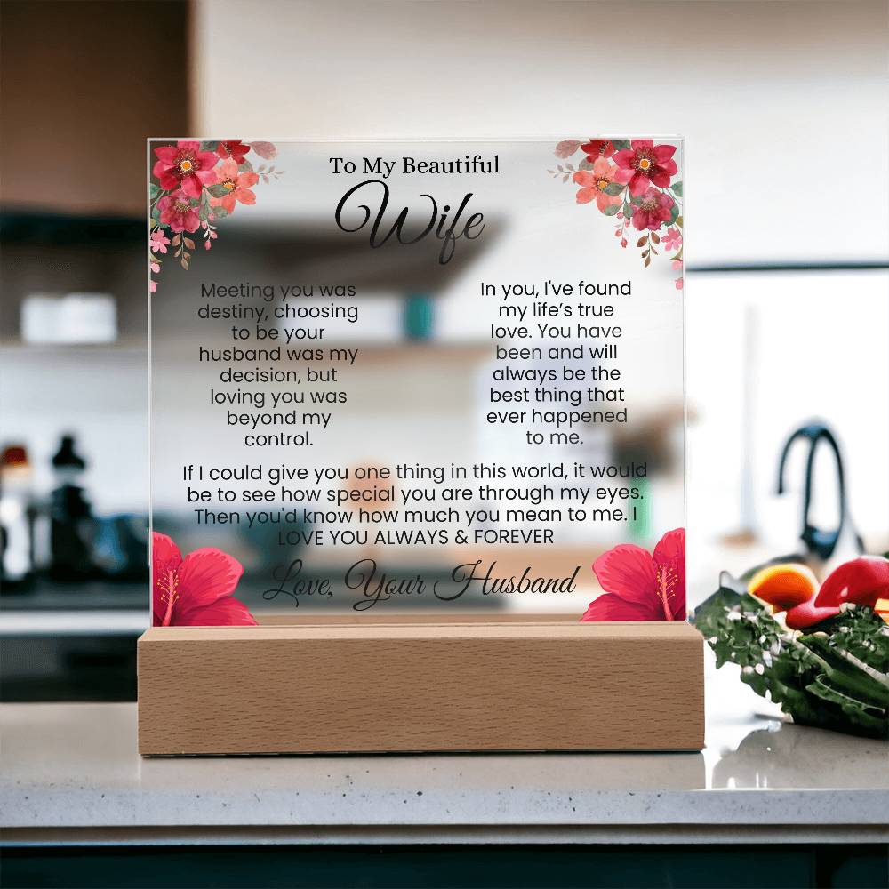 In My Eyes, You're Everything | Best Gift for Wife (Acrylic)
