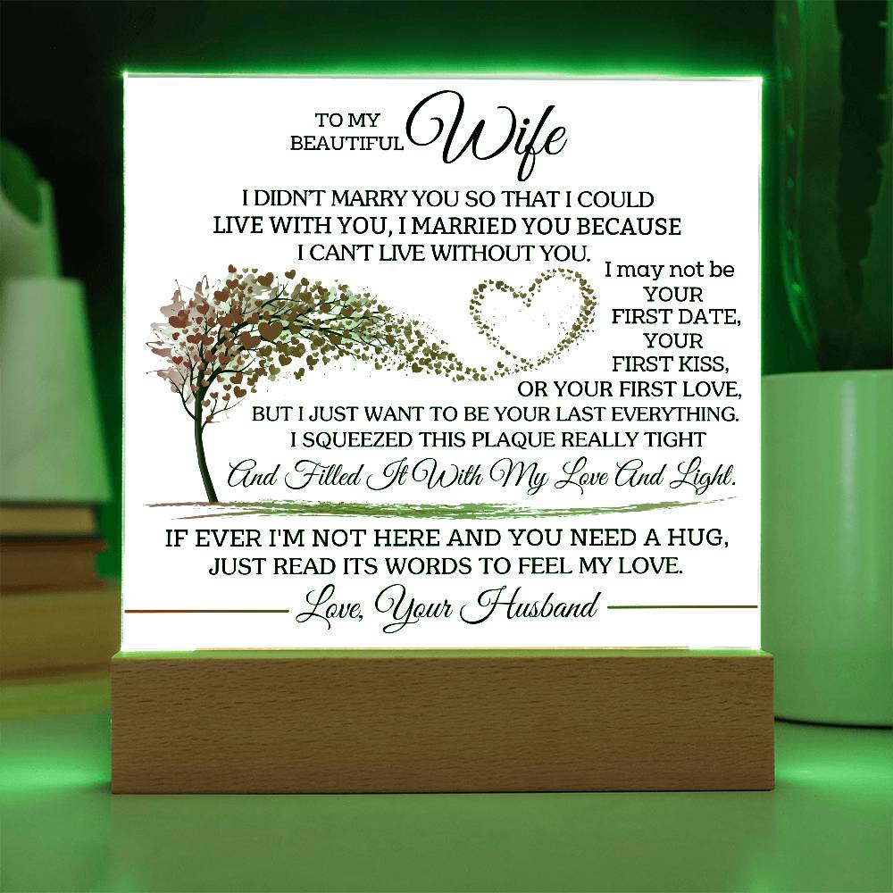I Chose You Because I Can't Live Without You | A Precious Gift for Her