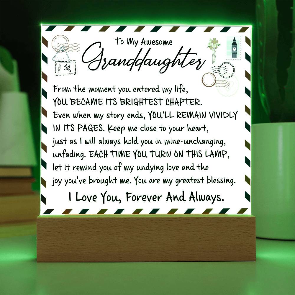 From the moment you entered my life | A perfect gift for granddaughter