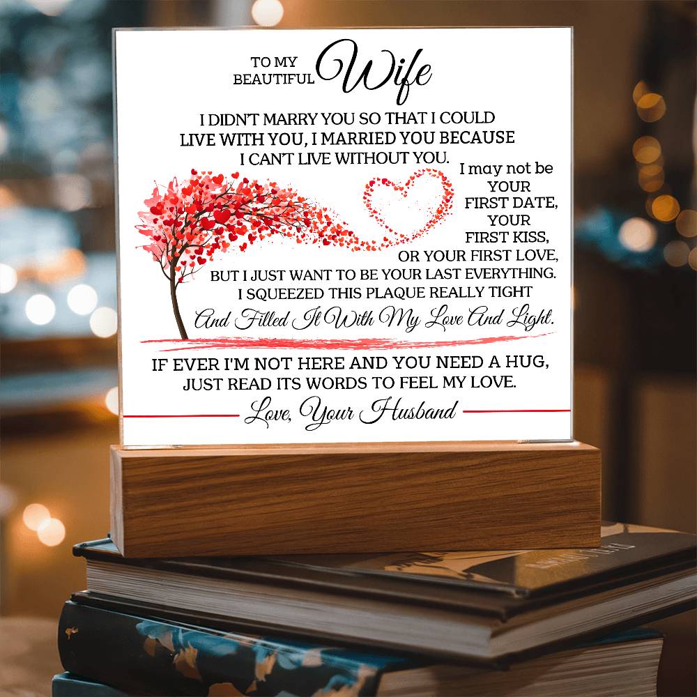 I Chose You Because I Can't Live Without You | A Precious Gift for Her