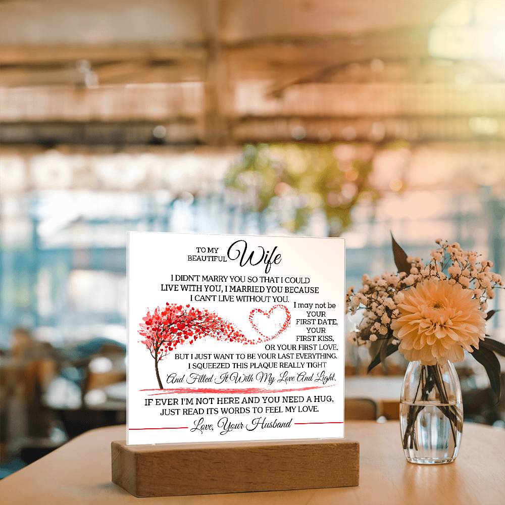 I Chose You Because I Can't Live Without You | A Precious Gift for Her