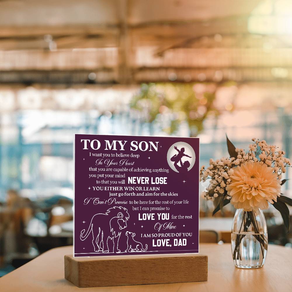 I want you to believe deep | A precious gift for him
