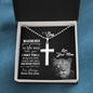 Whenever your journey in life may take you | Artisan cross necklace Gifts for son from mom